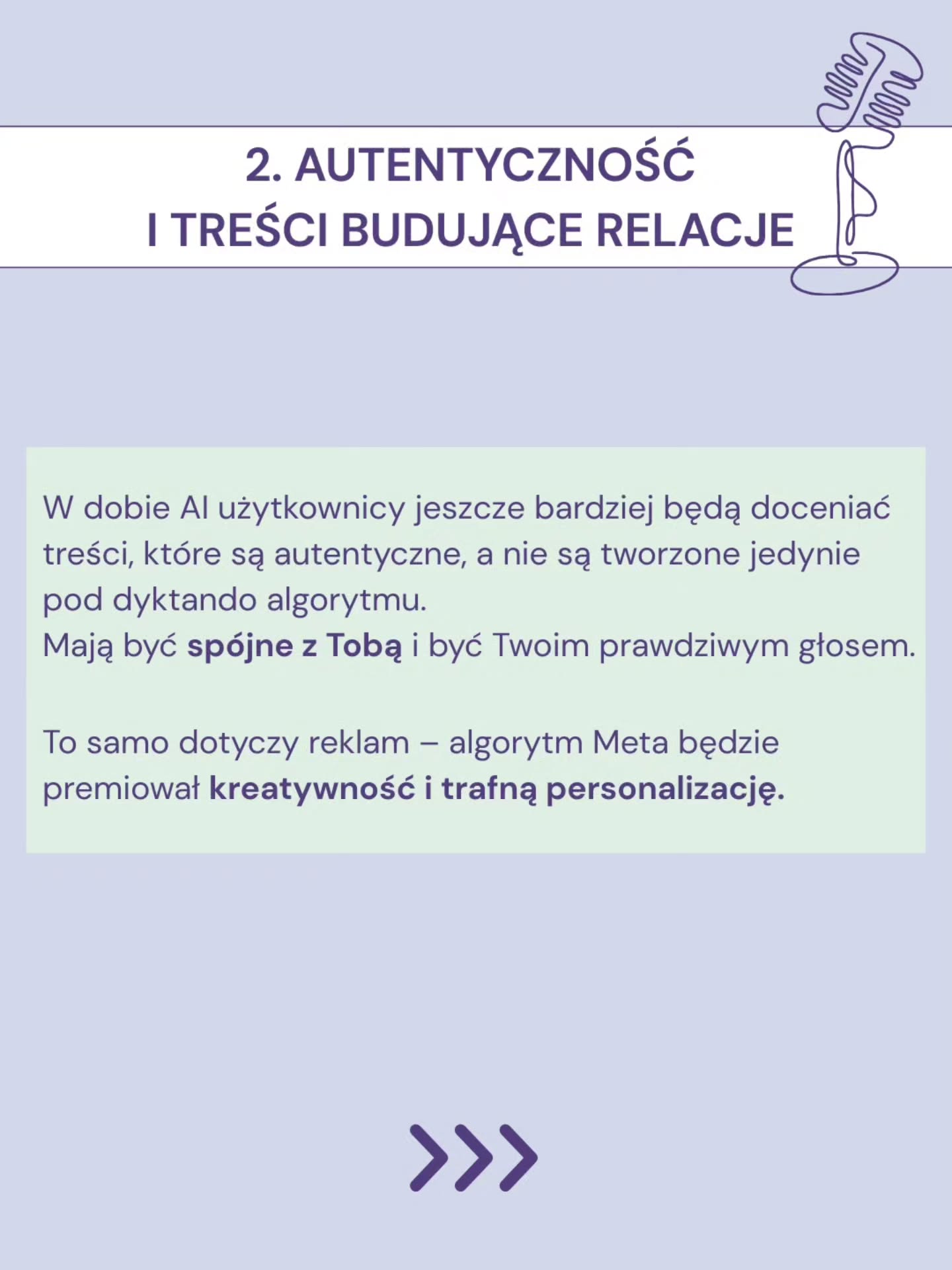 ✨Marketing w 2026 coraz mniej polega na robieniu większej liczby treści, a coraz bardziej na podejmowaniu lepszych decyzji.Nie wygrywa ten, kto publikuje codziennie, tylko ten, kto wie, do kogo mówi, po co i gdzie prowadzi odbiorcę dalej.💡W karuzeli zebrałam 4 trendy, które realnie będą miały znaczenie w 2026, szczególnie jeśli prowadzisz markę ekspercką i nie chcesz opierać całego biznesu na Instagramie.Jeśli któryś z nich szczególnie do Ciebie trafia, daj znać w 💬komentarzu. A jeśli masz poczucie, że Twój marketing jest dziś chaotyczny i męczący - to prawdopodobnie nie potrzebujesz więcej treści, tylko lepszego systemu.Foto: @jkocurczarny